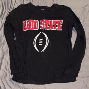 Ohio State Black Long Sleeve Tee